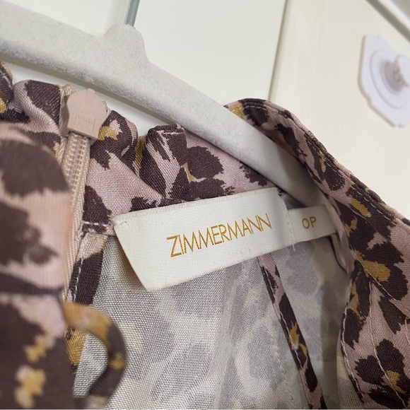 Zimmermann Sabotage silk leopard midi dress - Picture 7 of 7